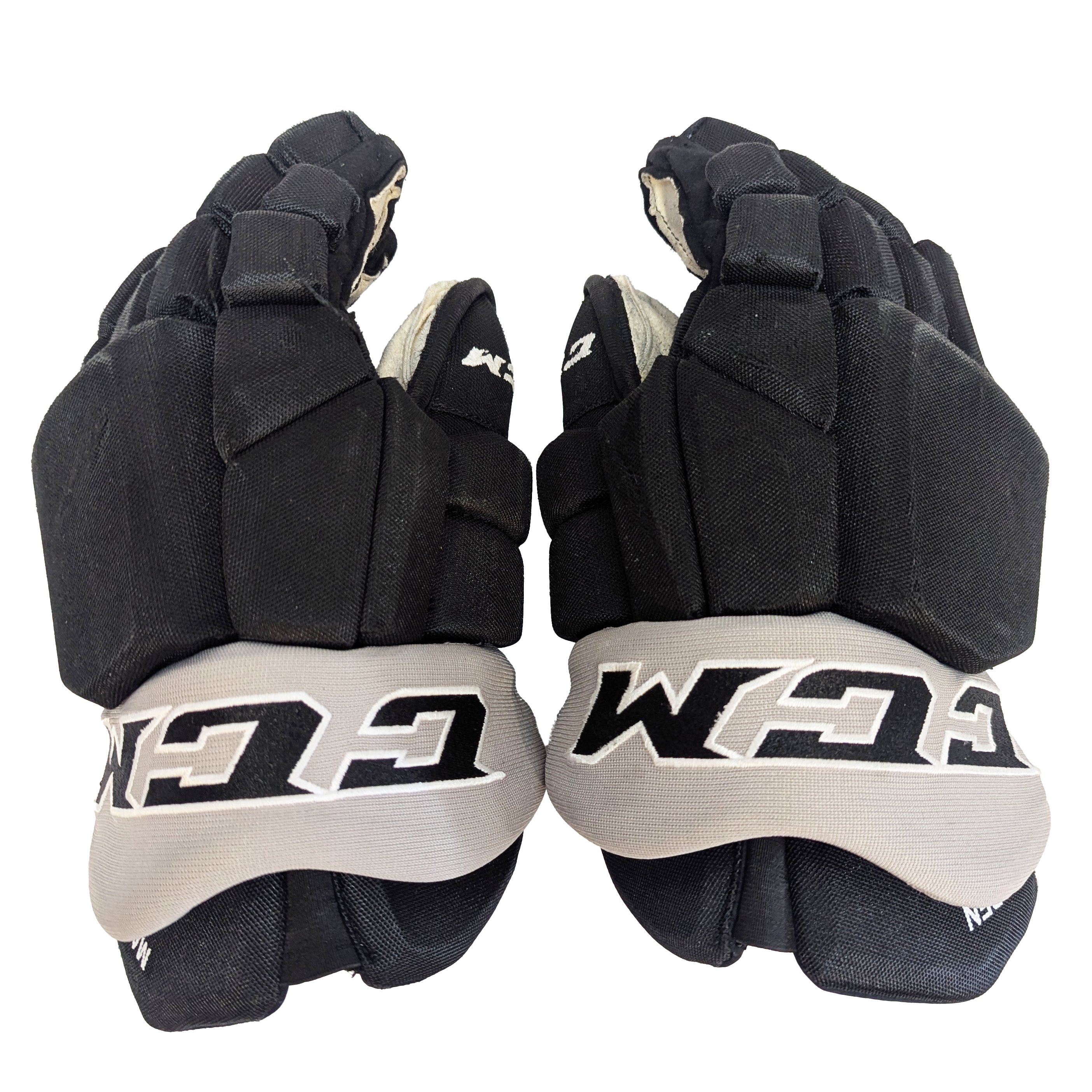 CCM HGTKPP - Gants AHL Pro Stock d'occasion (noir/gris)